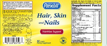 Rexall Hair, Skin And Nails - supplement