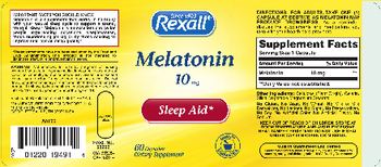 Rexall Melatonin 10 mg - supplement
