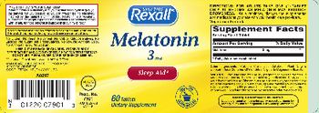 Rexall Melatonin 3 mg - supplement