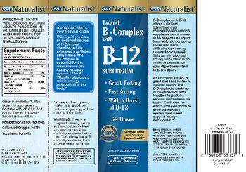 Rexall Naturalist Liquid B-Complex with B-12 Sublingual - supplement