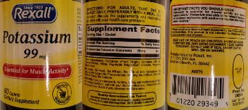 Rexall Potassium 99 mg - supplement
