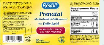 Rexall Prenatal Multivitamin/Multimineral with Folic Acid - supplement