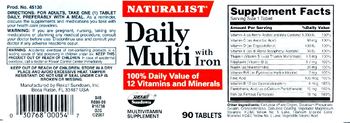 Sundown Naturalist Daily Multi With Iron - supplement