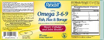 Rexall Triple Omega 3-6-9 - supplement