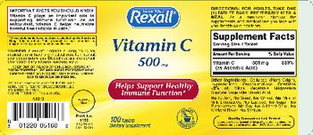 Rexall Vitamin C 500 mg - supplement