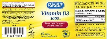 Rexall Vitamin D3 1000 IU - supplement