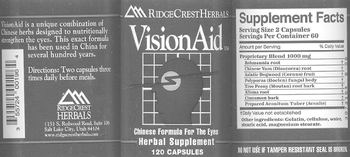 RidgeCrest Herbals VisionAid - herbal supplement