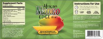RightWay Nutrition African Mango Edge Diet - supplement