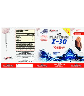 RightWay Nutrition HCG Platinum X-30 - supplement