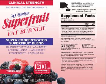 RightWay Nutrition Superfruit Fat Burner Tropical Berry Flavor - supplement
