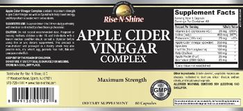 Rise-N-Shine Apple Cider Vinegar Complex - supplement