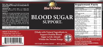 Rise-N-Shine Blood Sugar Support - supplement