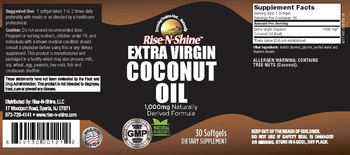 Rise-N-Shine Extra Virgin Coconut Oil - supplement