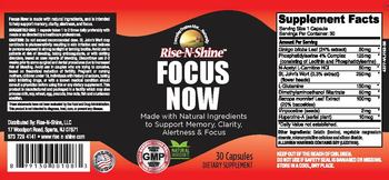Rise-N-Shine Focus Now - supplement