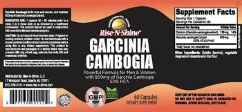 Rise-N-Shine Garcinia Cambogia - supplement