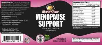 Rise-N-Shine Menopause Support - supplement