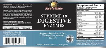 Rise-N-Shine Supreme 18 Digestive Enzymes - supplement