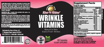 Rise-N-Shine Wrinkle Vitamins - supplement