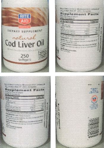 Rite Aid Pharmacy Natural Cod Liver Oil - supplement