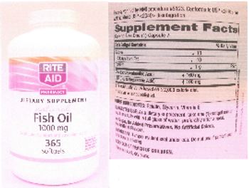 Rite Aid Pharmacy Natural Fish Oil 1000 mg - supplement