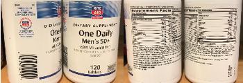 Rite Aid Pharmacy One Daily Men's 50+ with Vitamin D-3 - supplement