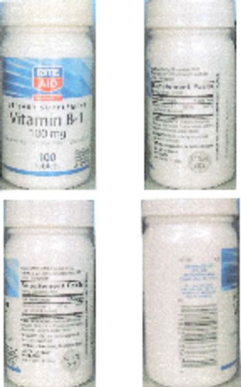 Rite Aid Pharmacy Vitamin B-1 100 mg - supplement