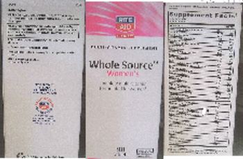 Rite Aid Pharmacy Whole Source Women's - multivitamin supplement