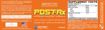Rivalus Post-Rx Blue Raspberry - supplement