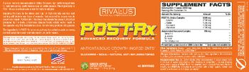 Rivalus Post-Rx Green Apple - supplement