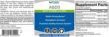 Roex A&D3 With Vitamin E & Zinc - supplement