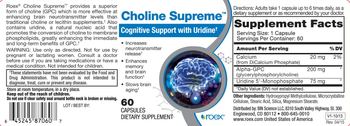 Roex Choline Supreme - supplement