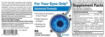 Roex For Your Eyes Only - supplement