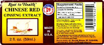 Root To Health Chinese Red Ginseng Extract - 