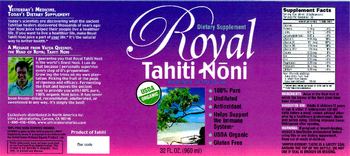 Royal Tahiti Nini Royal Tahiti Noni Morinda Citrifolia - supplement