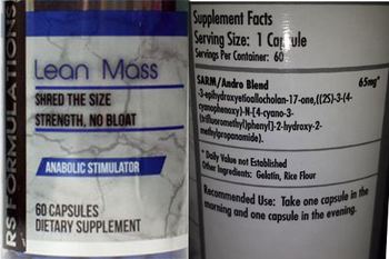 RS Formulations Lean Mass - supplement