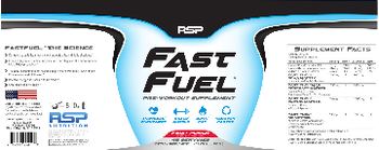 RSP Fast Fuel Fruit Punch - supplement