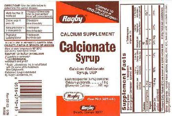 Rugby Calcionate Syrup - calcium supplement