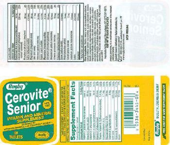 Rugby Cerovite Senior - vitamin and mineral supplement
