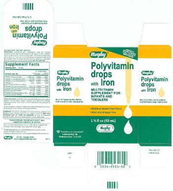 Rugby Polyvitamin Drops With Iron - multivitamin supplement for infants and toddlers