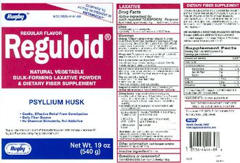 Rugby Regular Flavor Reguloid - fiber supplement