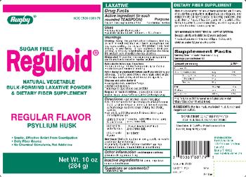 Rugby Reguloid Sugar Free Regular Flavor - fiber supplement