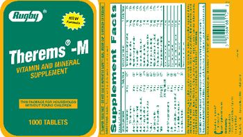 Rugby Therems-M - vitamin and mineral supplement