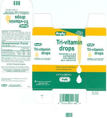 Rugby Tri-Vitamin Drops - vitamins a c d supplement