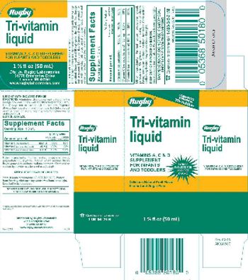 Rugby Tri-Vitamin Liquid - vitamins a c d supplement
