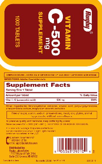 Rugby Vitamin C-500 mg - supplement