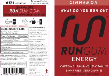 RunGum RunGum Energy Cinnamon - supplement