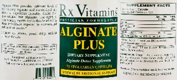 Rx Vitamins Alginate Plus - supplement