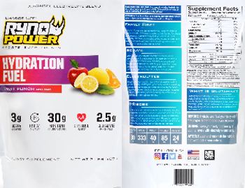 Ryno Power Hydration Fuel Fruit Punch - supplement