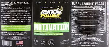 Ryno Power Motivation - supplement