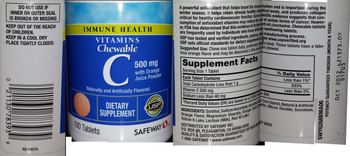 Safeway Chewable C 500 mg With Orange Juice Powder - supplement